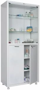 Шкаф медицинский металлический Hilfe МД 2 1780/SG