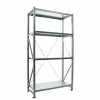 Металлический стеллаж Практик MS U 2000x1000x500/4 усиленный